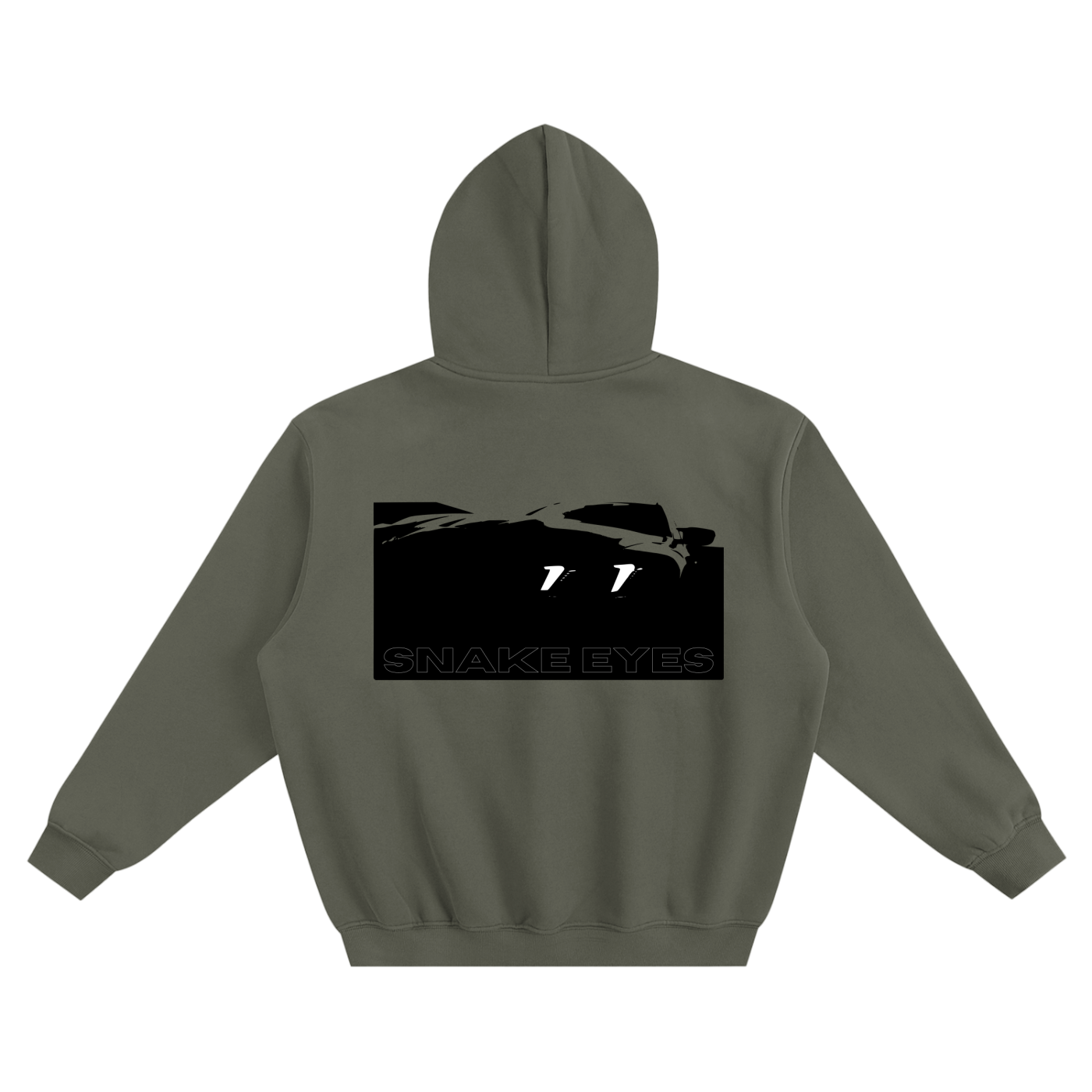 SNAKE EYES Fleeced Boxy Hoodie