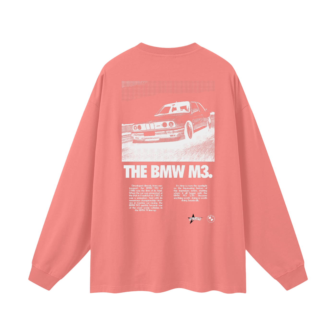 E30 M3 Classic Oversized Unisex Long Sleeve T-Shirt