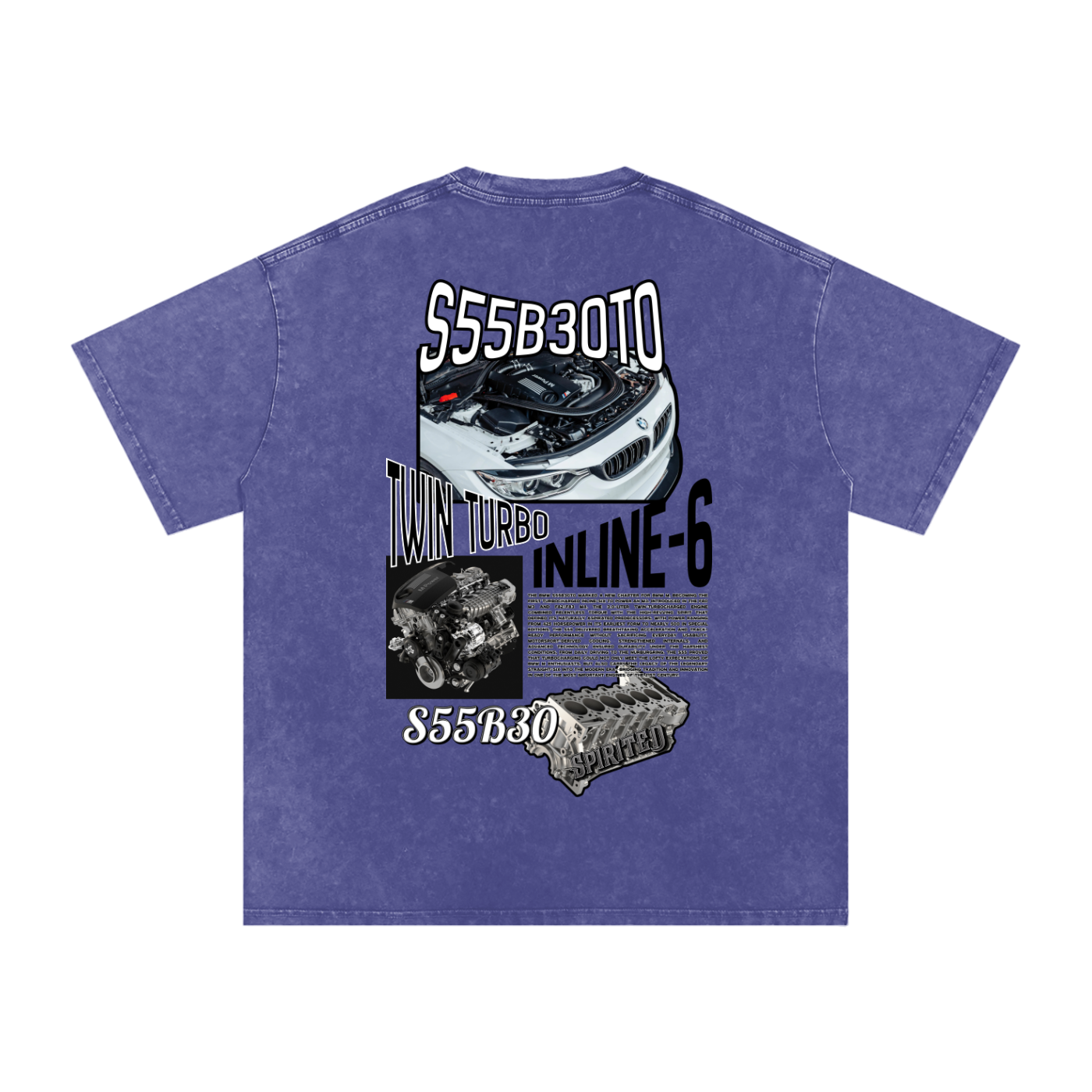 S55 Snow Washed Oversized Cotton T-Shirt