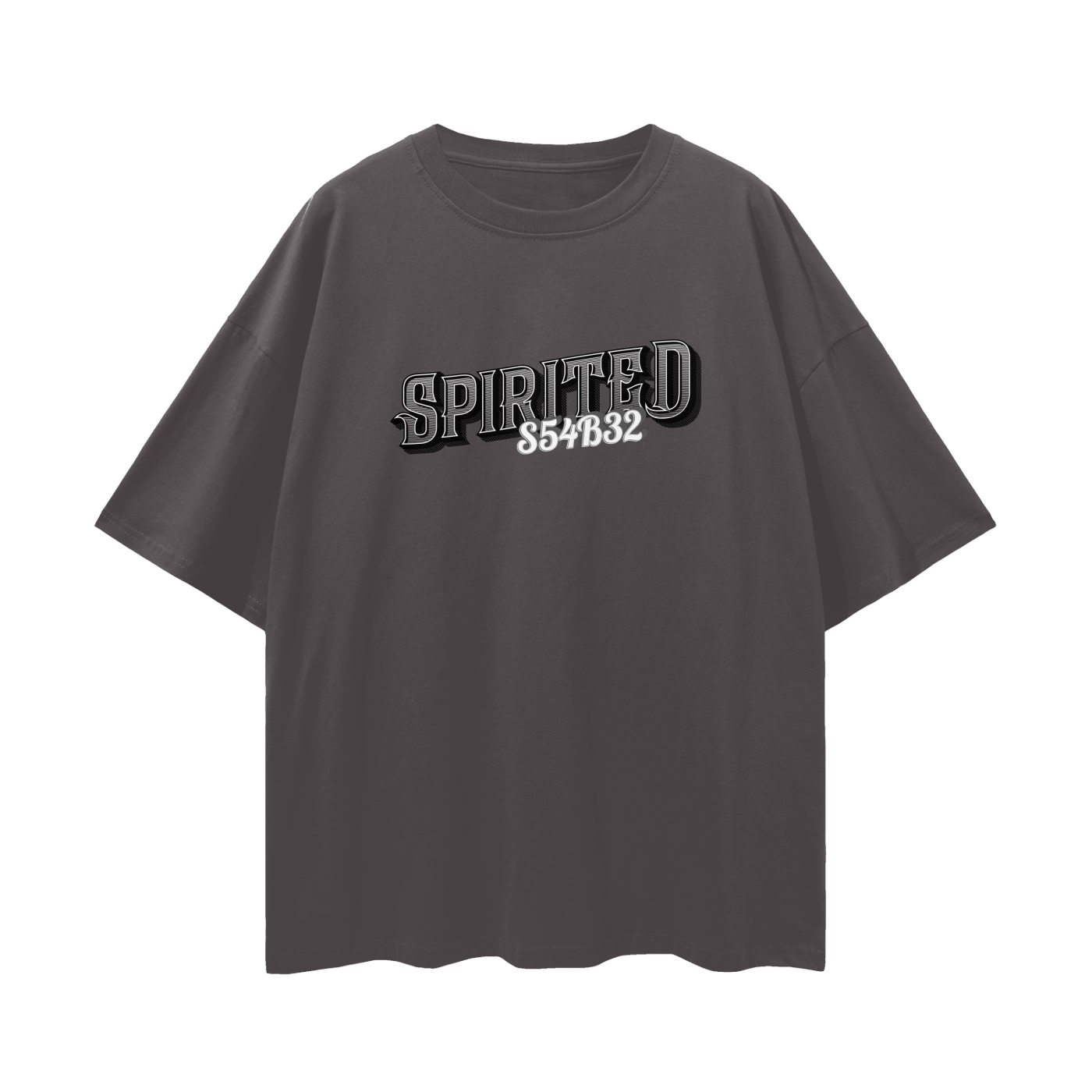 S54B32 Streetwear Loose Drop Shoulder T-Shirt