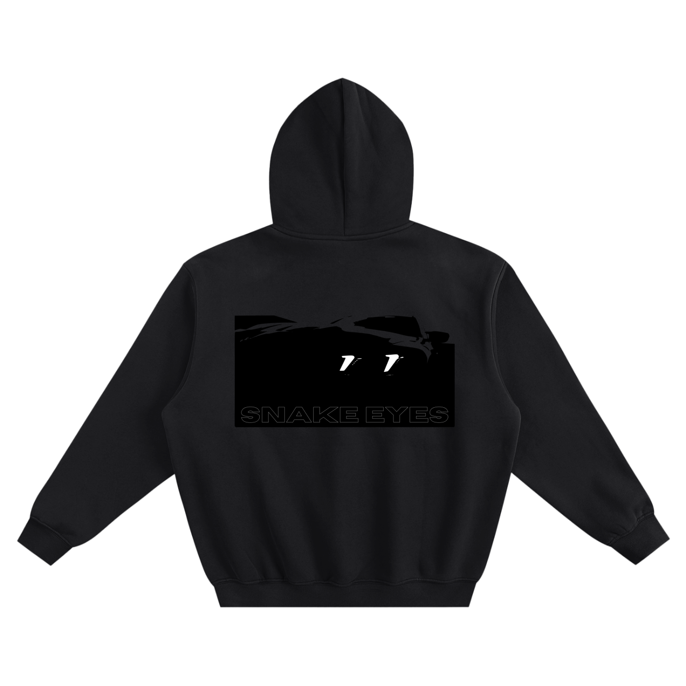 SNAKE EYES Fleeced Boxy Hoodie