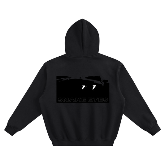 SNAKE EYES Fleeced Boxy Hoodie