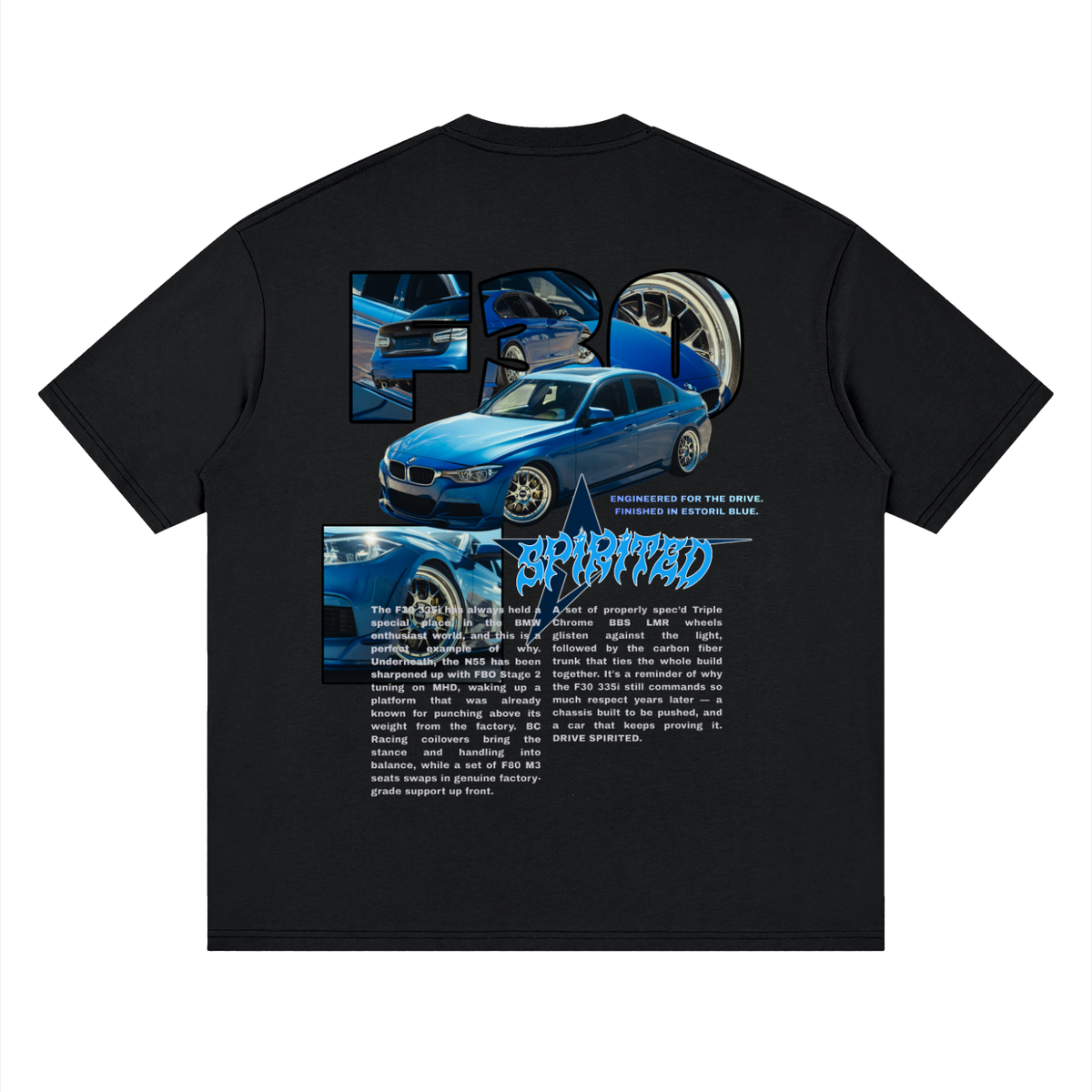 SPIRITED F30 335 Drop Shoulder T-Shirt