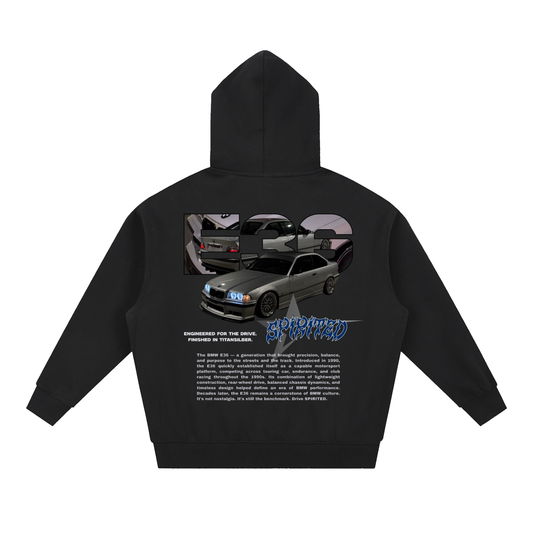 E36 DAV Oversized Boxy Fit Fleece Hoodie