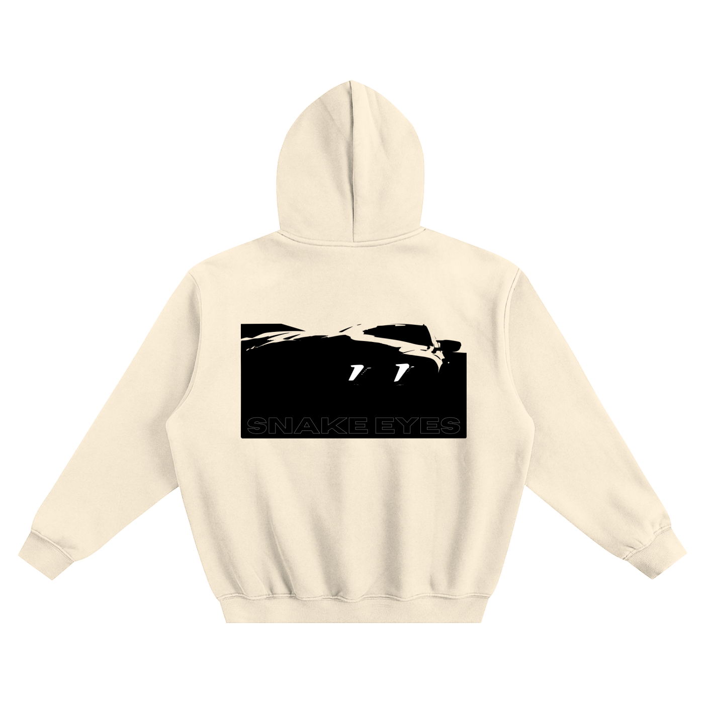 SNAKE EYES Fleeced Boxy Hoodie