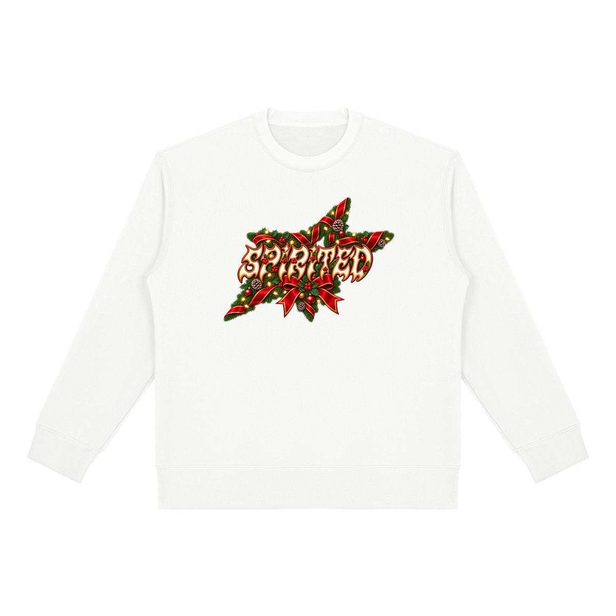 SANTA'S SPIRITED SLEIGH Heavyweight Fleece Sweatshirt