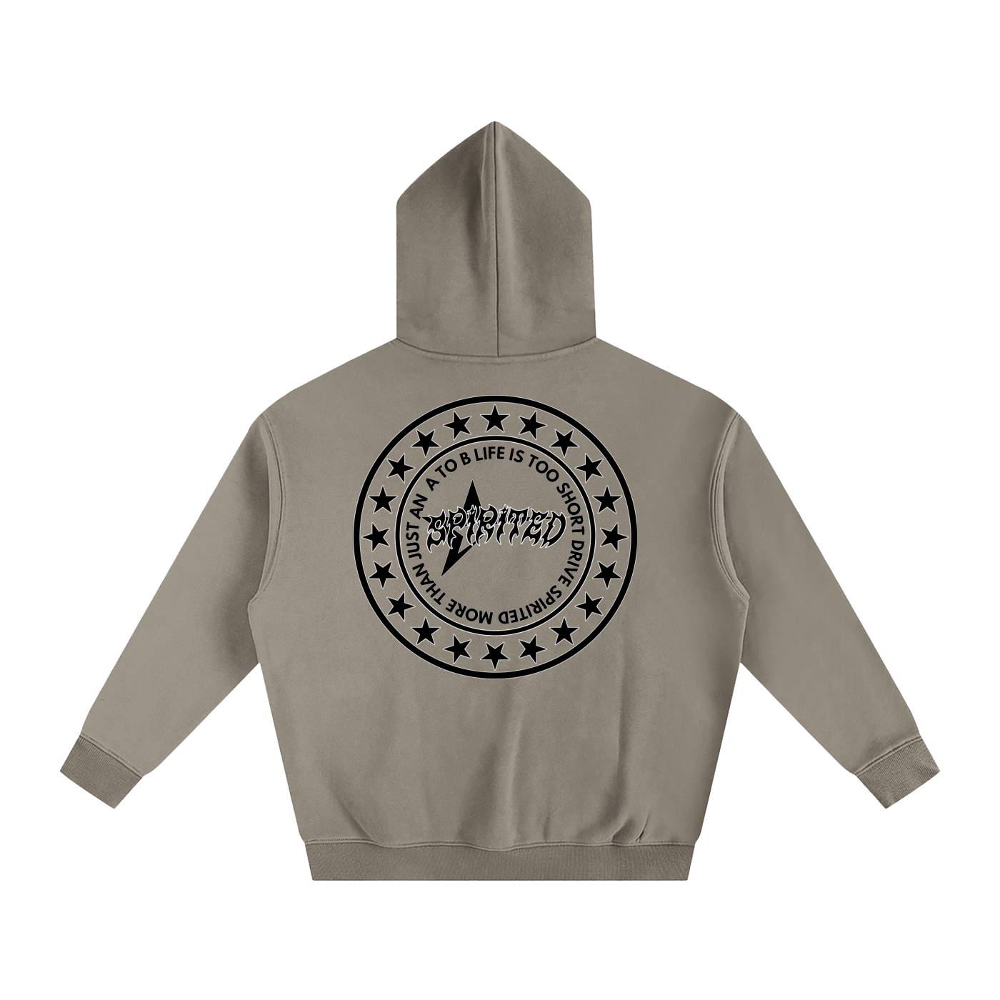 SPIRITED CHIVALRY Oversize Fleeced Hoodie