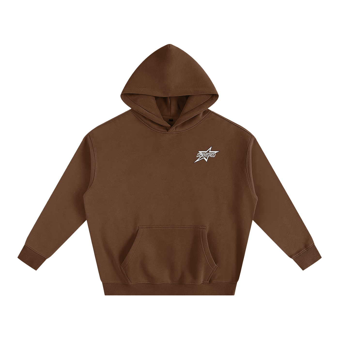 SPIRITED LOGO Oversize Fleeced Hoodie