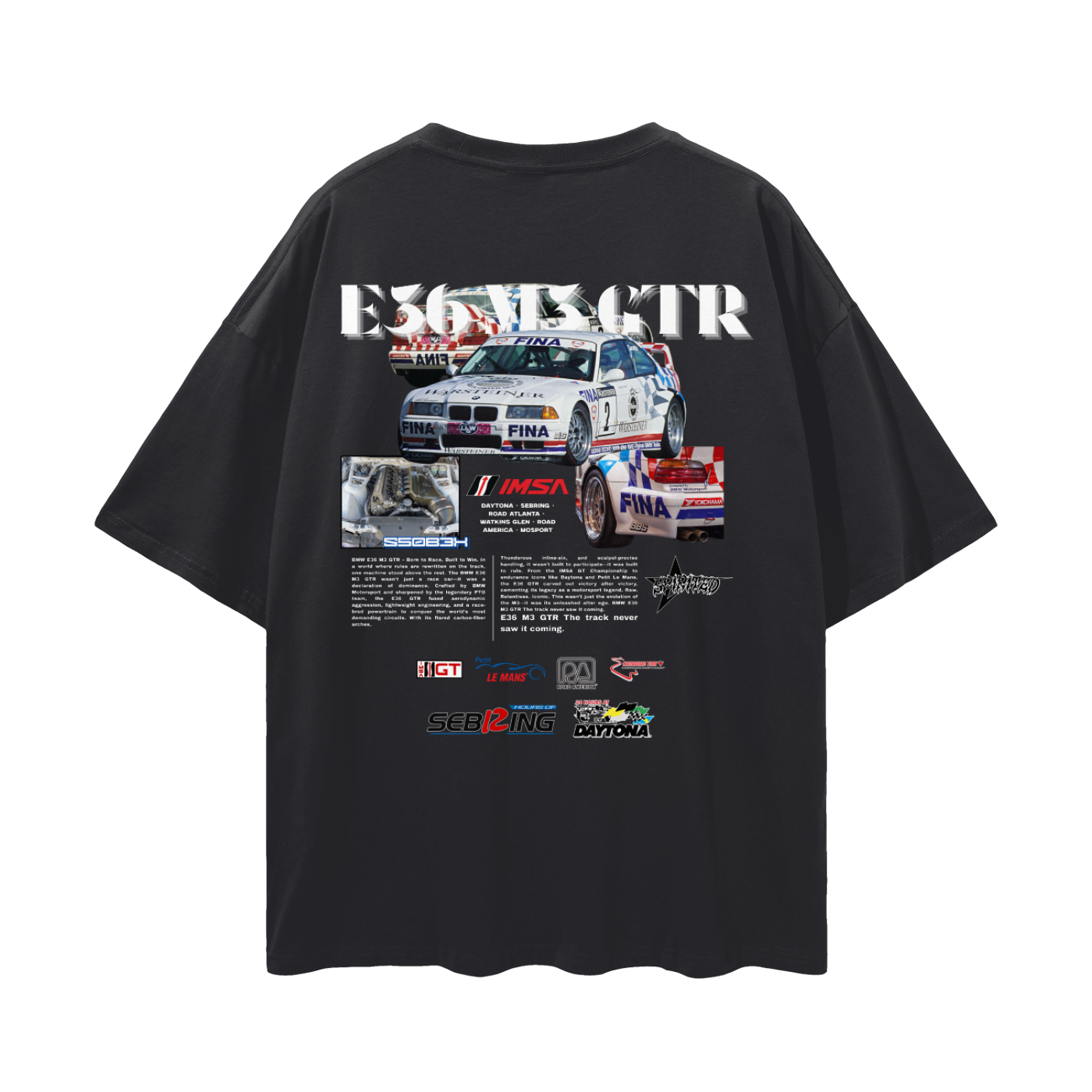 E36 M3 GTR Drop Shoulder T-Shirt