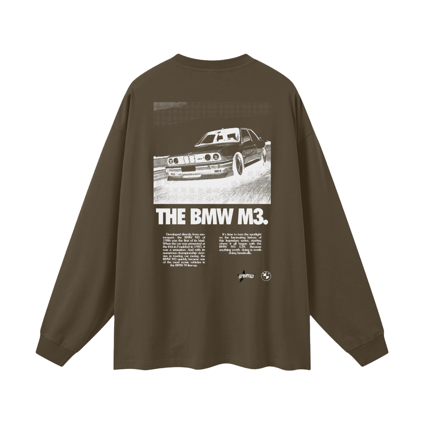 E30 M3 Classic Oversized Unisex Long Sleeve T-Shirt